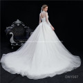 Simple And Neat Light chinese style wedding dress With Lace Sleeves